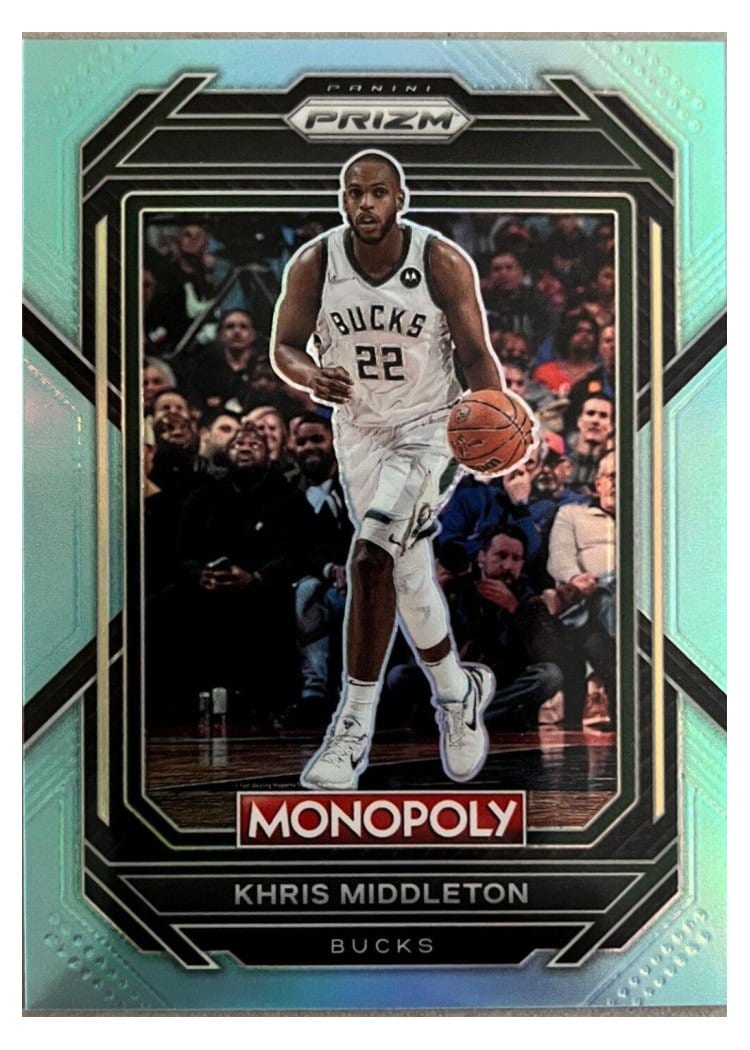 2023-24 Panini Prizm Monopoly Base Set Khris Middleton #50 card