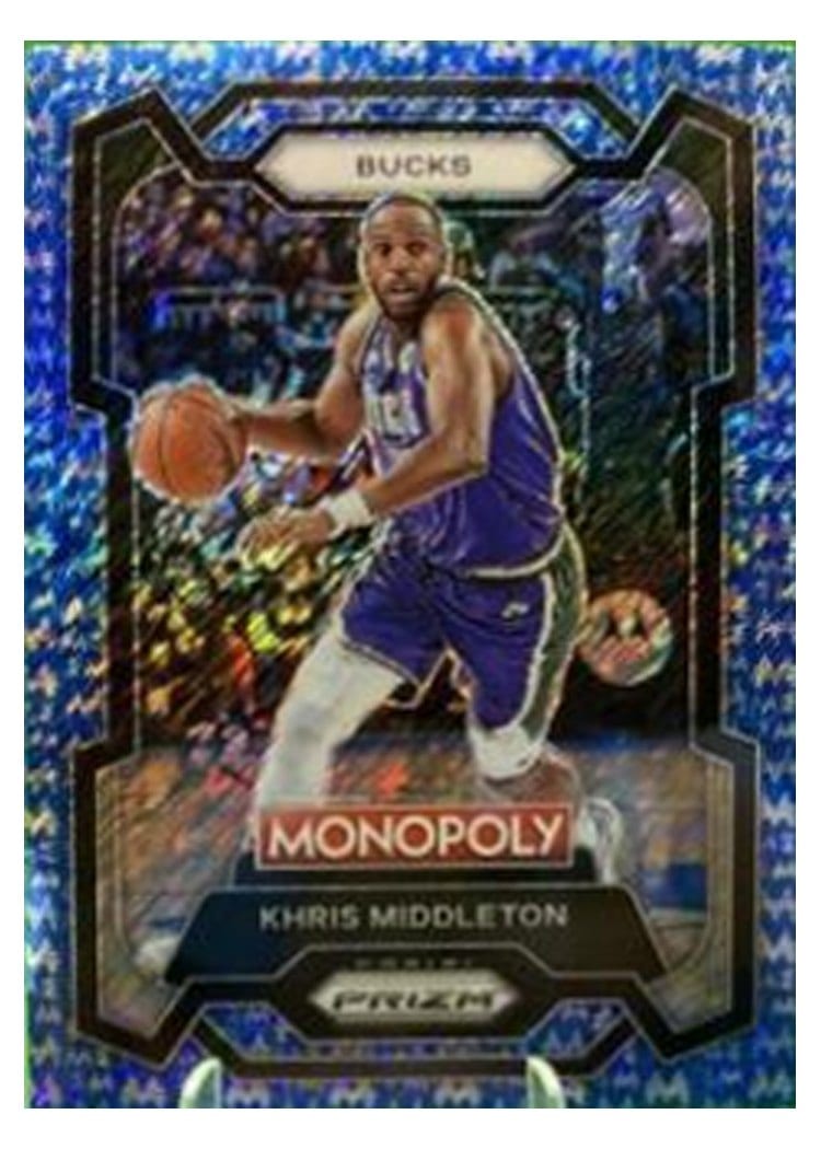 2023-24 Panini Prizm Monopoly Base Set Khris Middleton #50 card