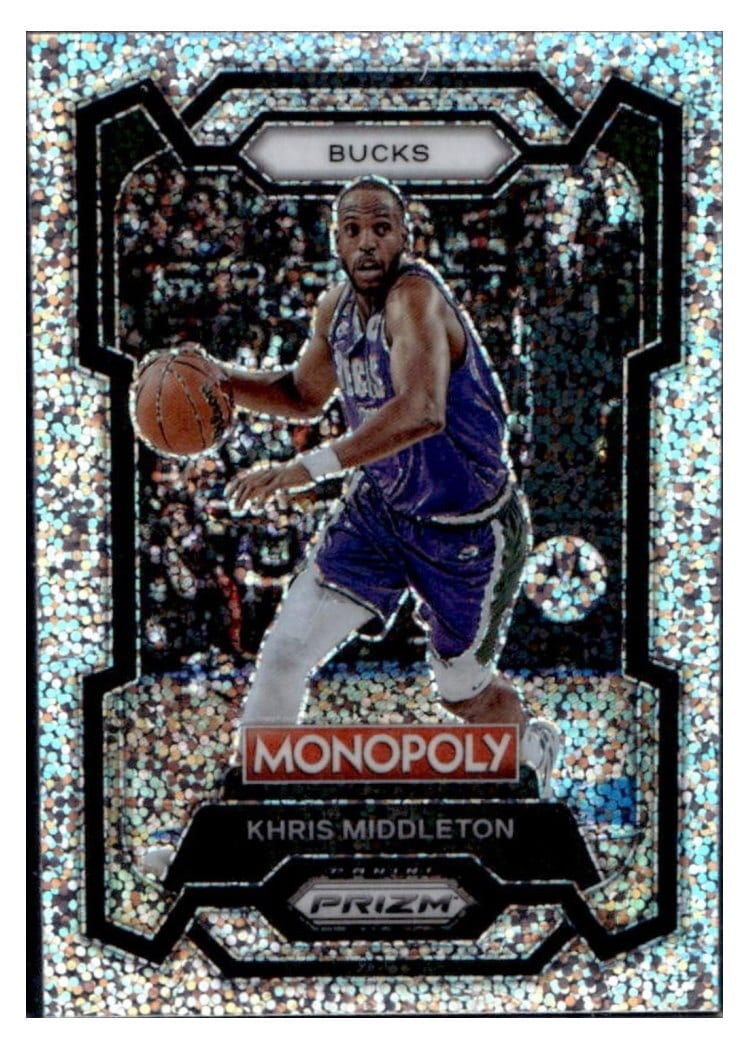 2023-24 Panini Prizm Monopoly Base Set Khris Middleton #50 card