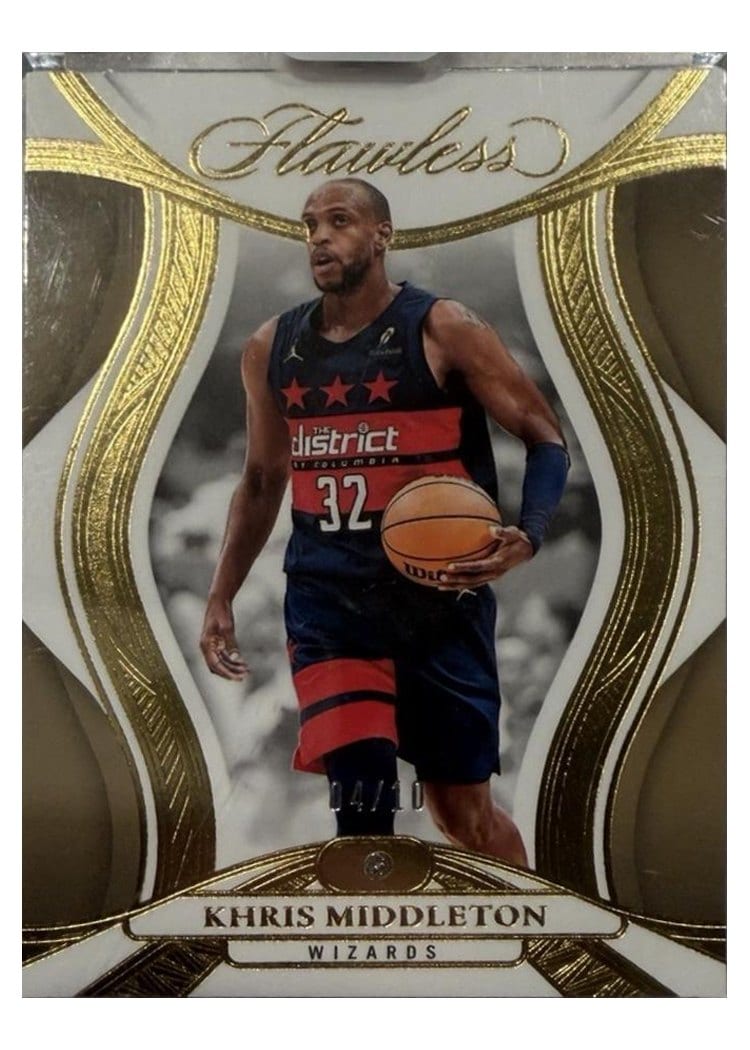 2024-25 Panini Flawless Base Gems Khris Middleton #41 card