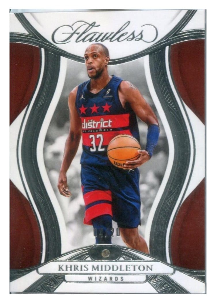 2024-25 Panini Flawless Base Gems Khris Middleton #41 card