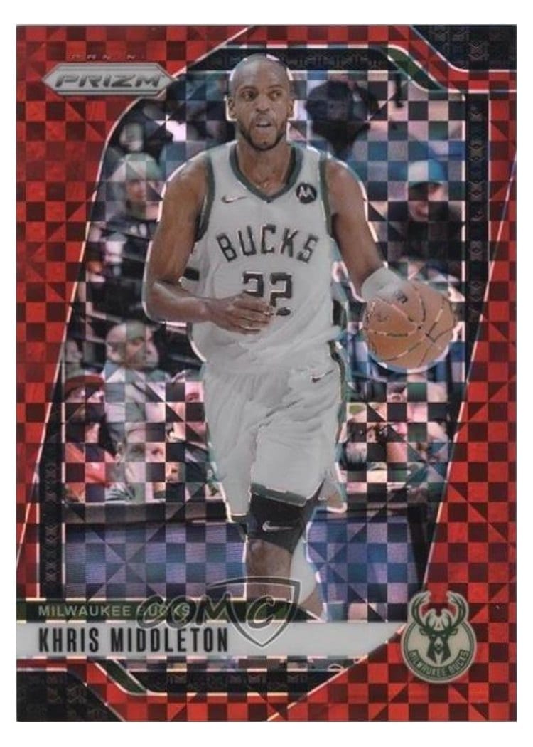 2024-25 Panini Prizm Base Set Khris Middleton Red Power #153 card