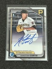 2024 Bowman Chrome Prospects Autographs Khristian Curtis #CPA-KC card