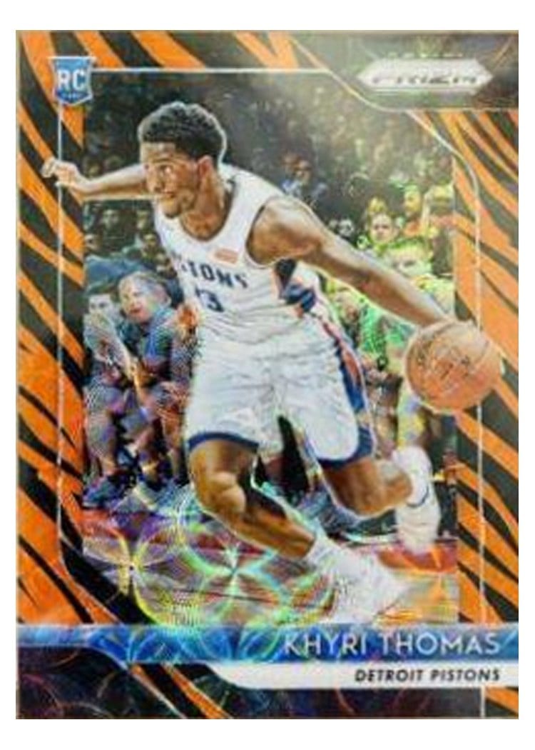 2018-19 Panini Prizm Base Set Khyri Thomas Tiger Stripe Choice Prizm #122 card