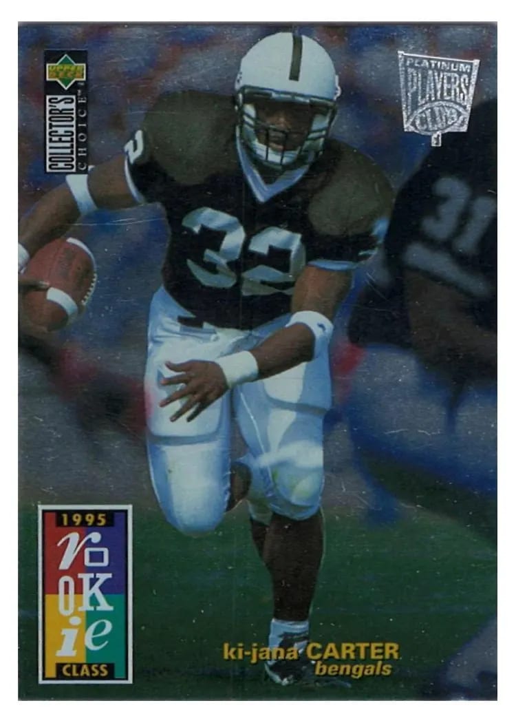 1995 Collector's Choice Ki Jana Carter #1 card