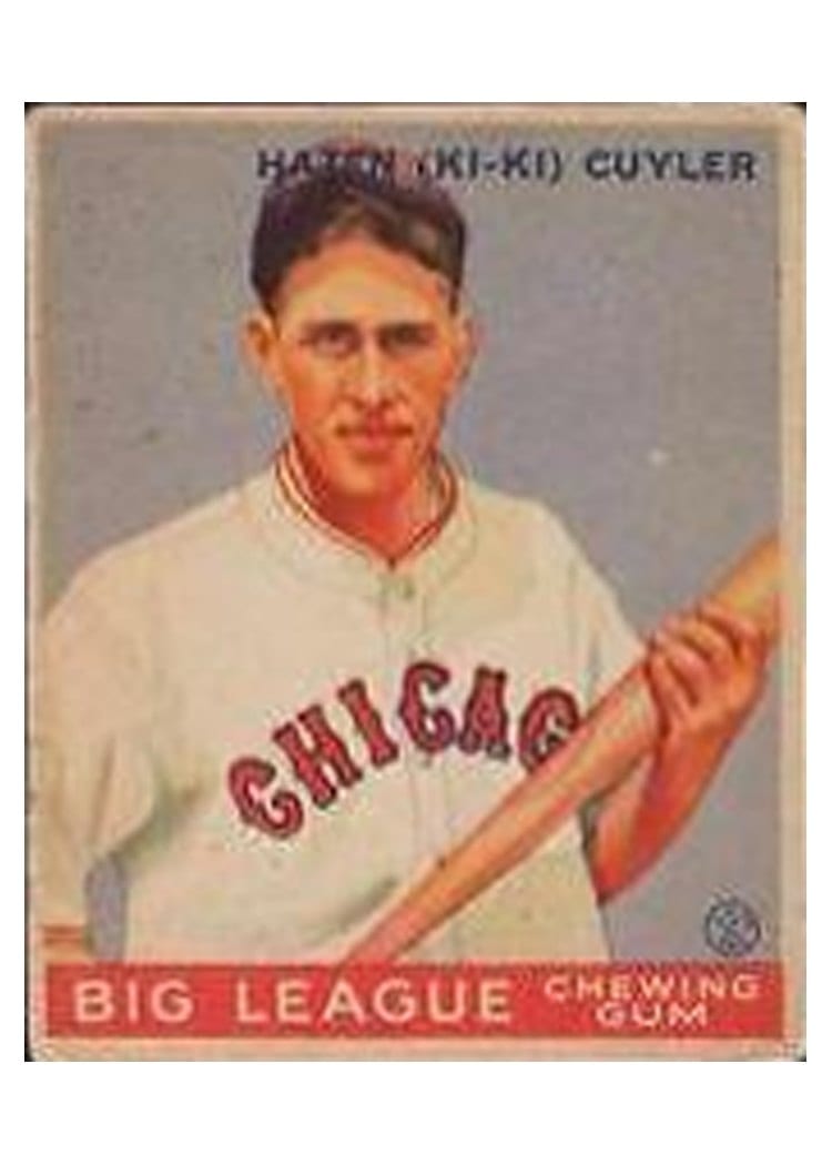 1933 Goudey KI KI Cuyler #23 card