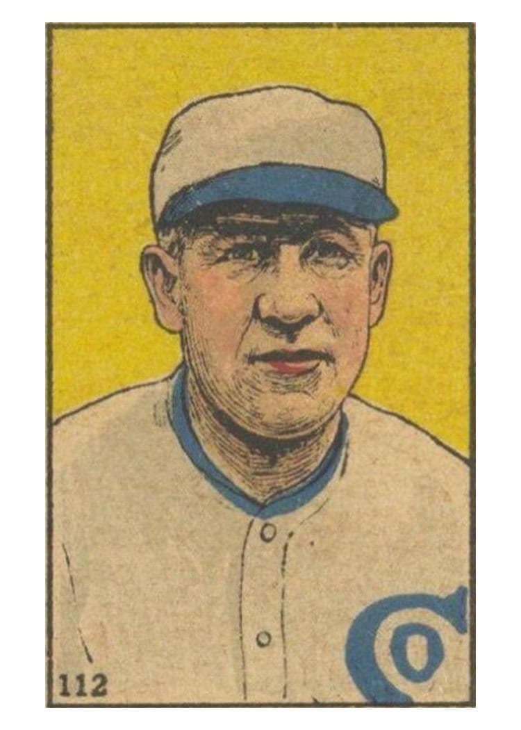 1919 W514 Kid Gleason Hand Cut #112 card