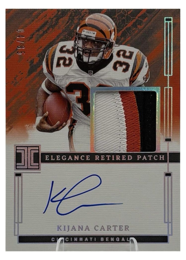 2024 Panini Impeccable Elegance Retired Patch Autos Kijana Carter #16 card