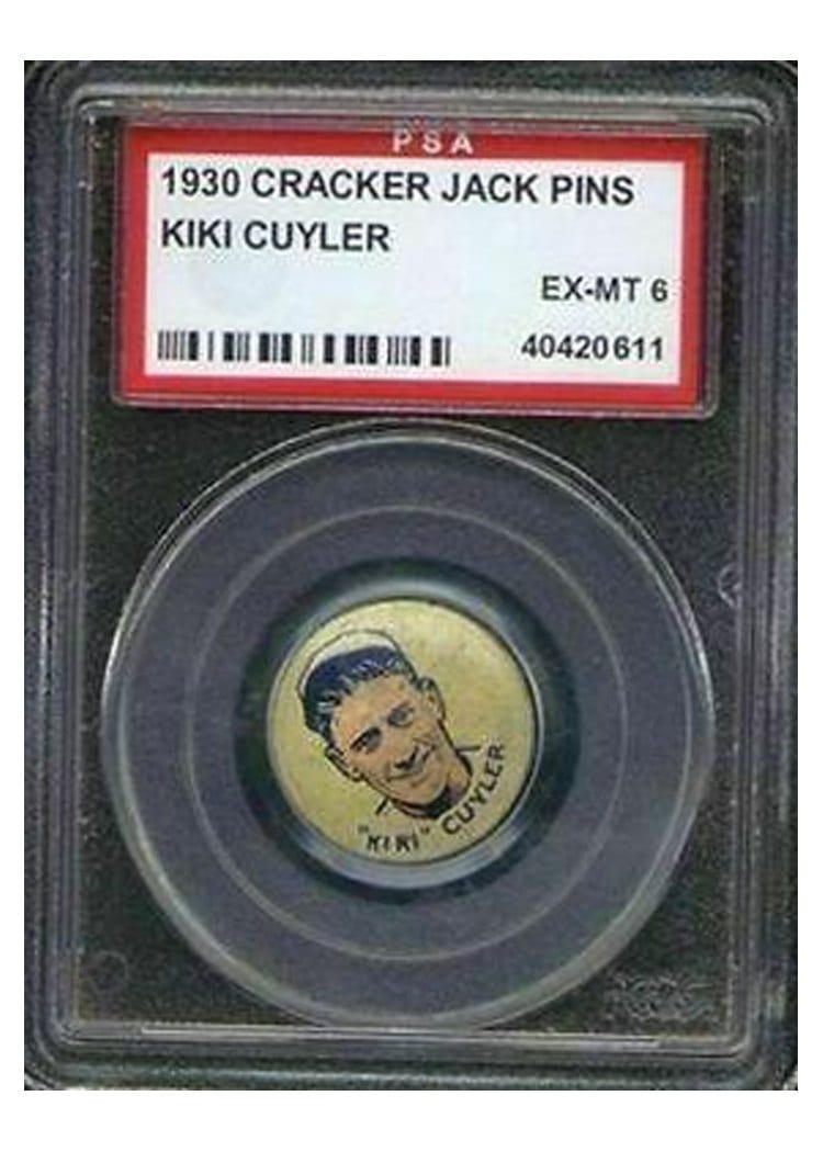 1930 Cracker Jack Pins Kiki Cuyler card