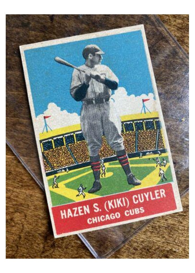 1933 DeLong Kiki Cuyler #8 card