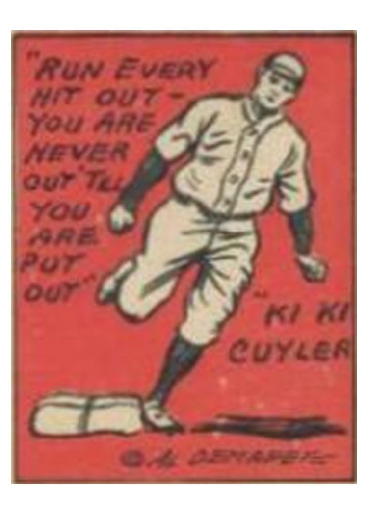 1935 Schutter Johnson Kiki Cuyler #3 card