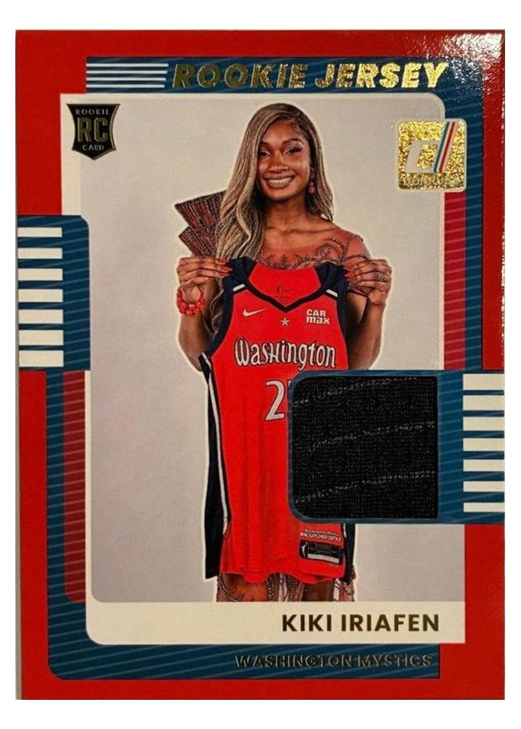 2025-26 Donruss WNBA Rookie Jersey Kiki Iriafen #9 card