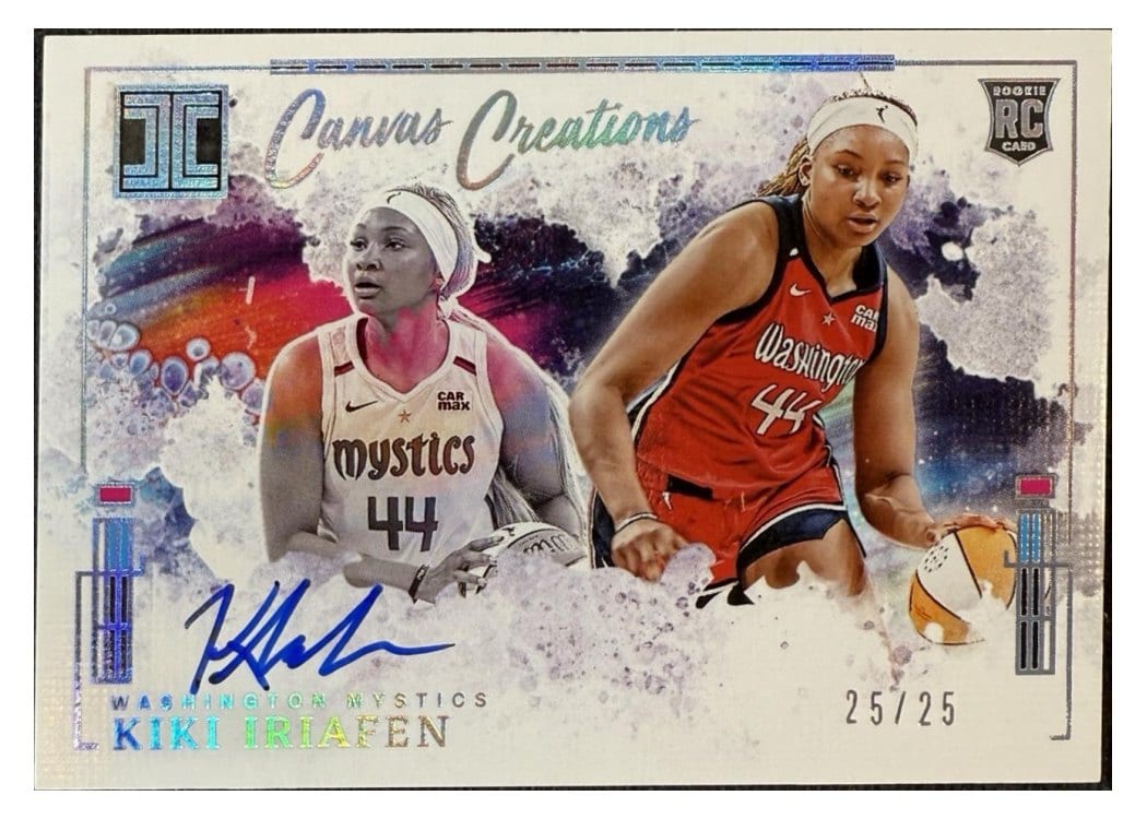 2025 Panini Impeccable WNBA Canvas Creations Kiki Iriafen #30 card