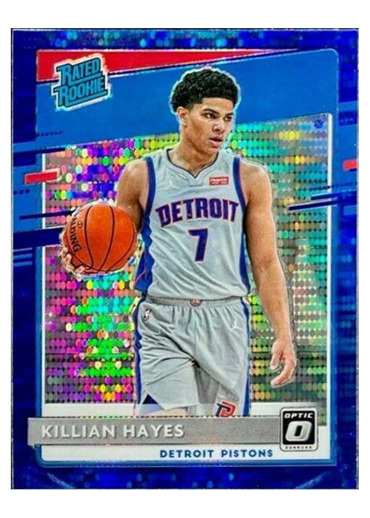 2020-21 Donruss Optic Base Set Killian Hayes Blue Pulsar #157 card