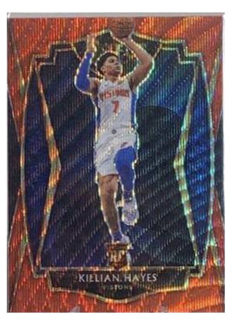 2020-21 Panini Select Base Set Killian Hayes Red Wave #181 card