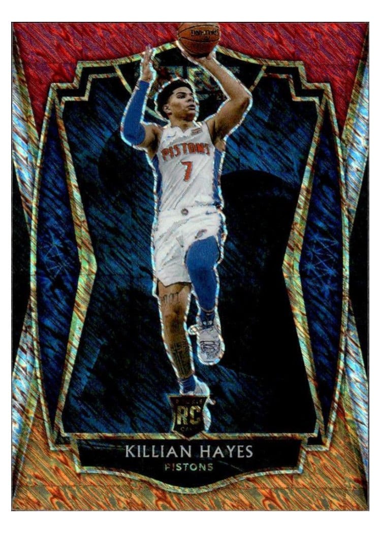 2020-21 Panini Select Base Set Killian Hayes Red White Orange Flash #181 card