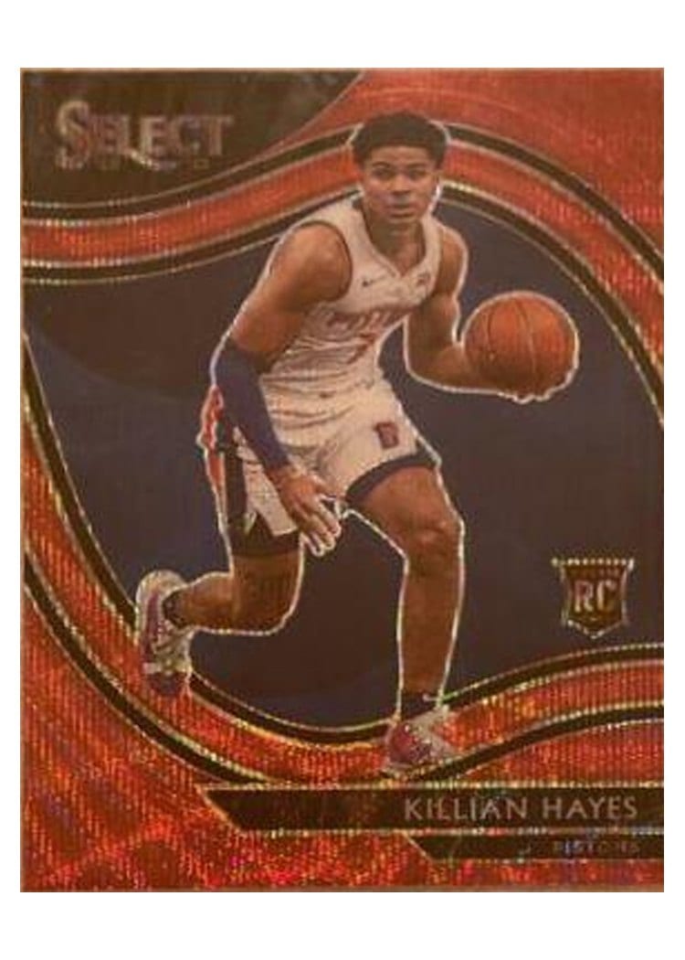 2020-21 Panini Select Base Set Killian Hayes Red Wave #294 card