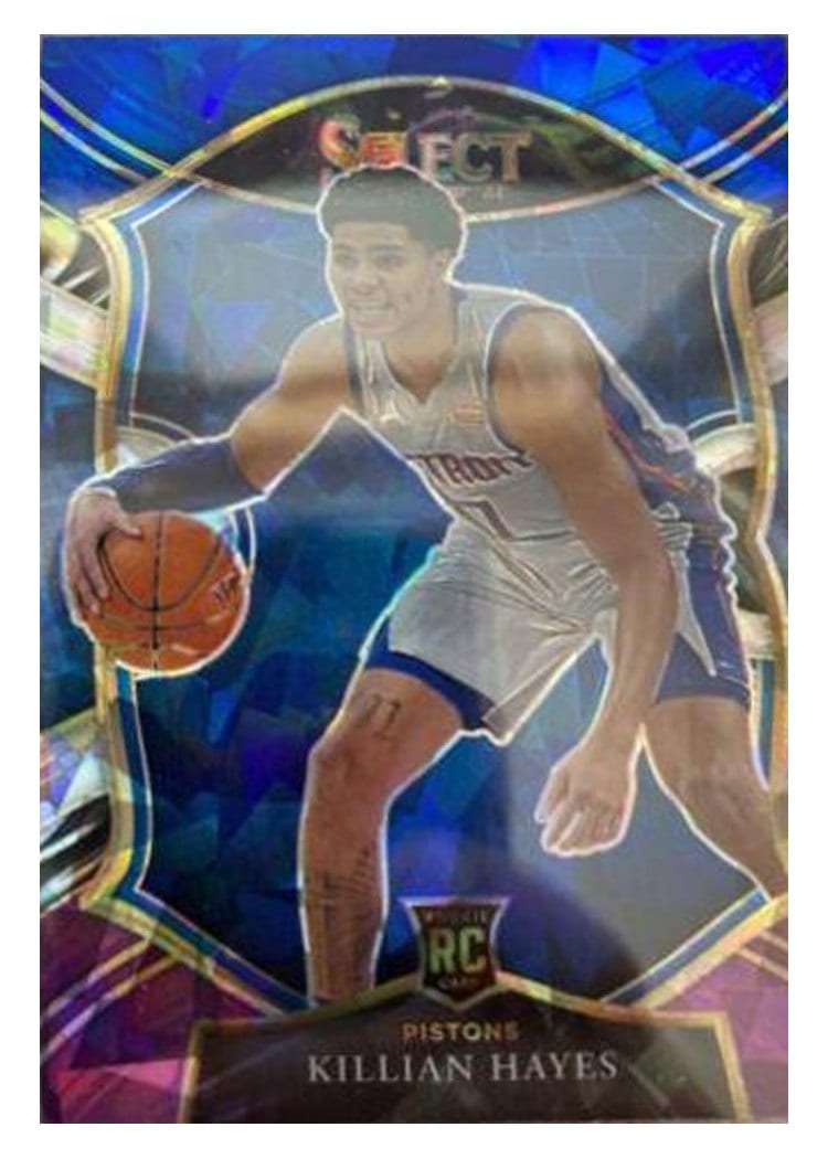 2020-21 Panini Select Base Set Killian Hayes Blue White Purple Ice #67 card