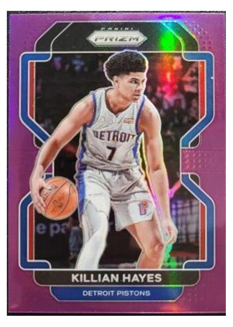 2021-22 Panini Prizm Base Set Killian Hayes #101 card