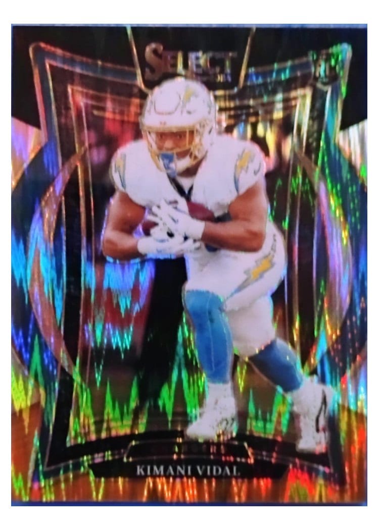 2024 Panini Select Base Set Kimani Vidal Black Gold Prizm Shock #15 card