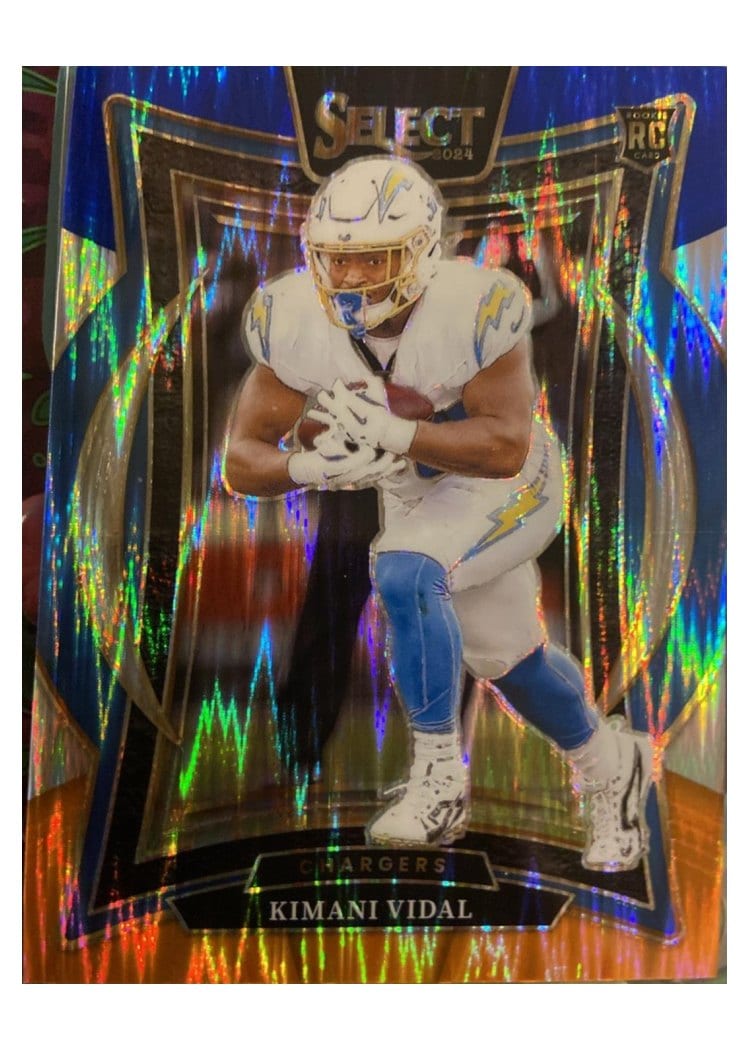 2024 Panini Select Base Set Kimani Vidal Blue Orange Prizm Shock #15 card