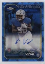 2024 Topps Chrome Sapphire Edition Rookies Autographs Sapphire Kimani Vidal #RA-KV card