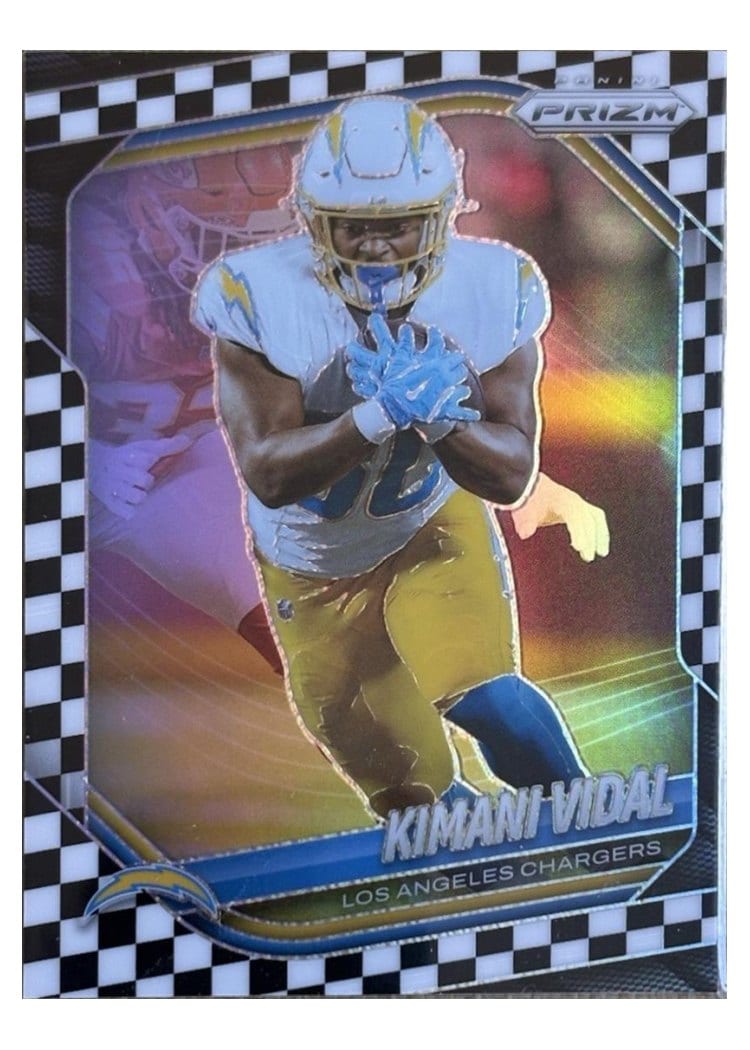 2025 Panini Prizm Base Set Kimani Vidal Black White Checker #134 card
