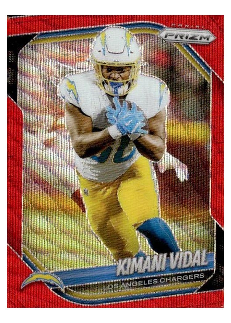 2025 Panini Prizm Base Set Kimani Vidal #134 card