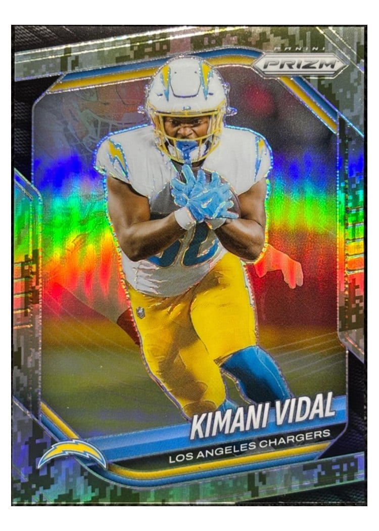 2025 Panini Prizm Base Set Kimani Vidal Green Sparkle #134 card