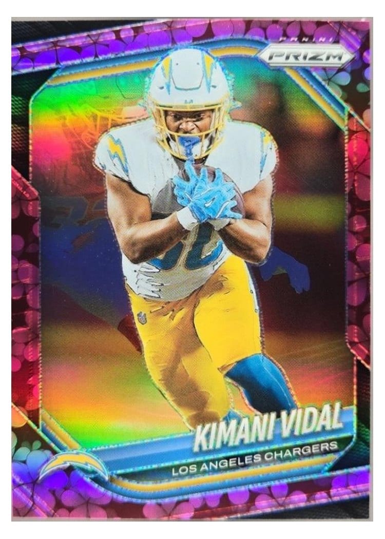 2025 Panini Prizm Base Set Kimani Vidal #134 card