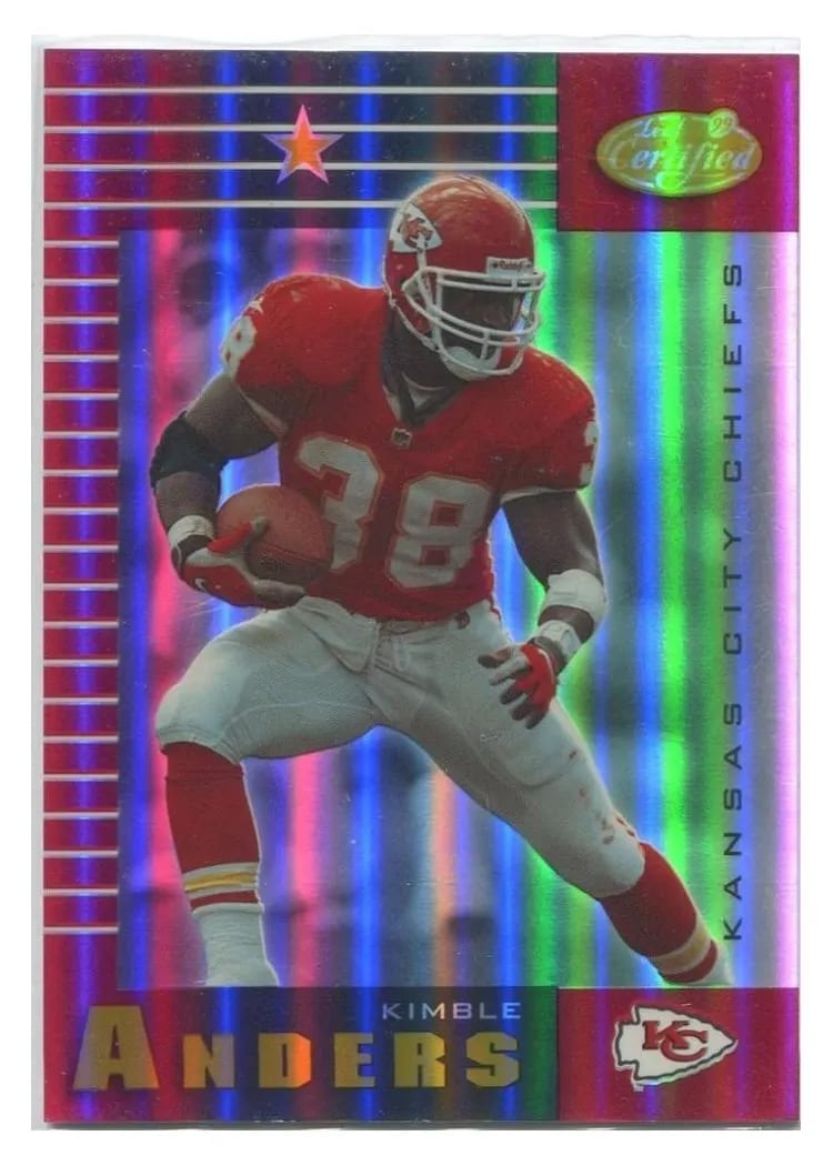 1999 Leaf Certified Kimble Anders #45 card