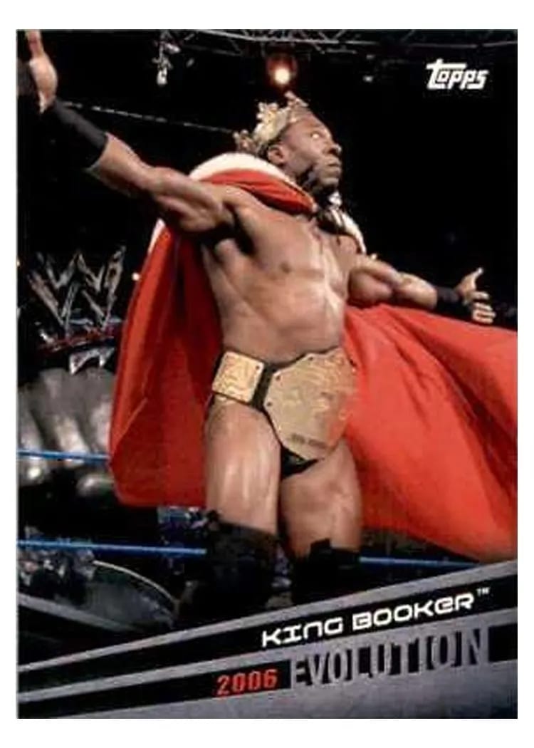2018 Topps WWE Evolution King Booker #E-6 card