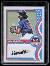 2025 Panini Stars & Stripes 13U/14U National Team Signatures Kingston Monette #NTS-KM card