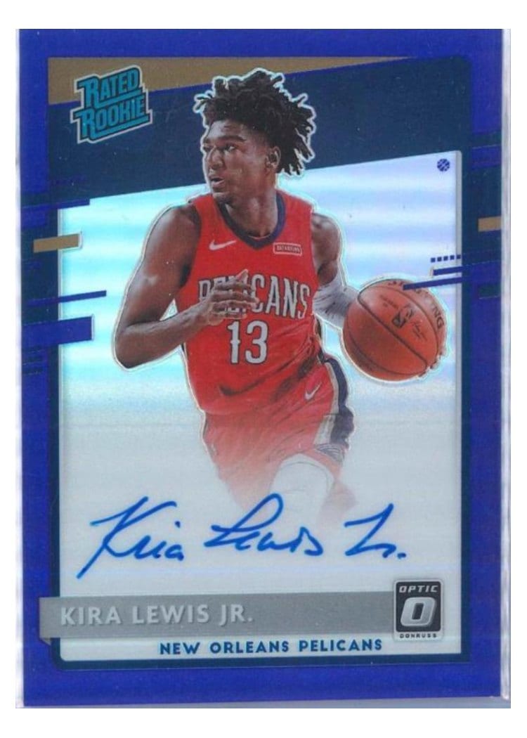 2020-21 Donruss Optic Base Set Kira Lewis Jr. Autograph Purple #163 card
