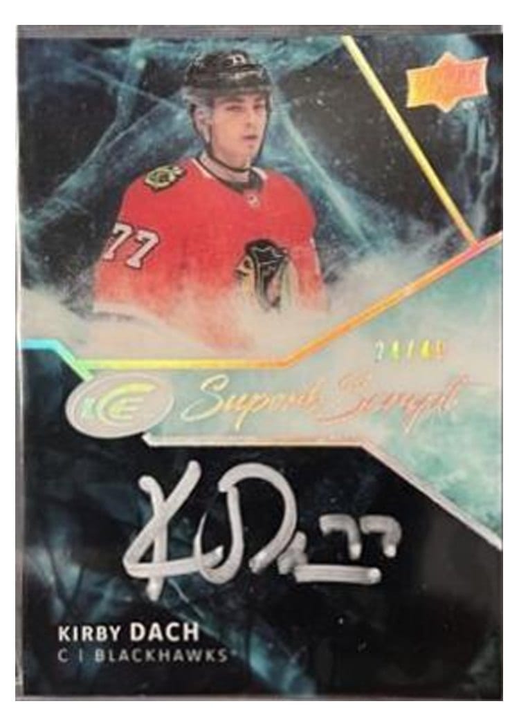 2021-22 Upper Deck Ice 2019 Update - Superb Script Kirby Dach #SS-KD card