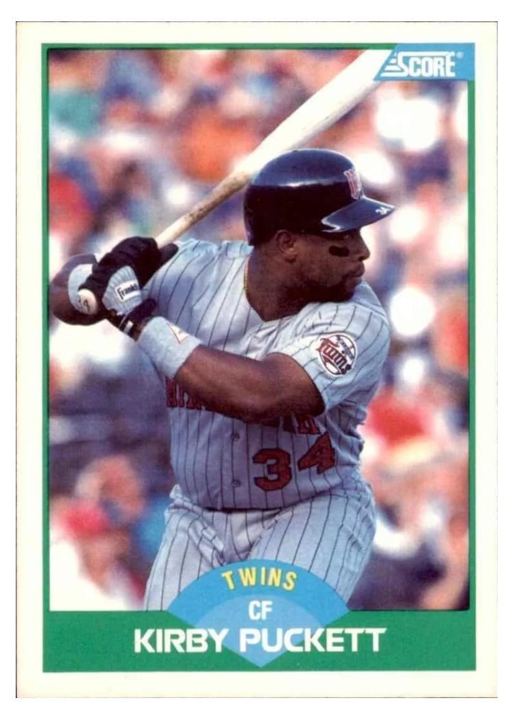 1989 Score Kirby Puckett #20 card