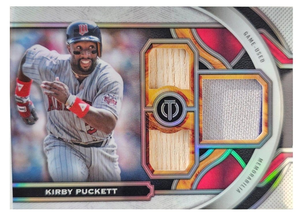 2023 Topps Tribute Triple Relics Kirby Puckett #TR-KP card