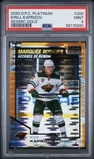 2020 O Pee Chee Platinum Kirill Kaprizov Seismic Gold #200 card