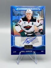 2024-25 O-Pee-Chee Platinum Blue Rainbow Autographs Kirill Kaprizov #BA-KK