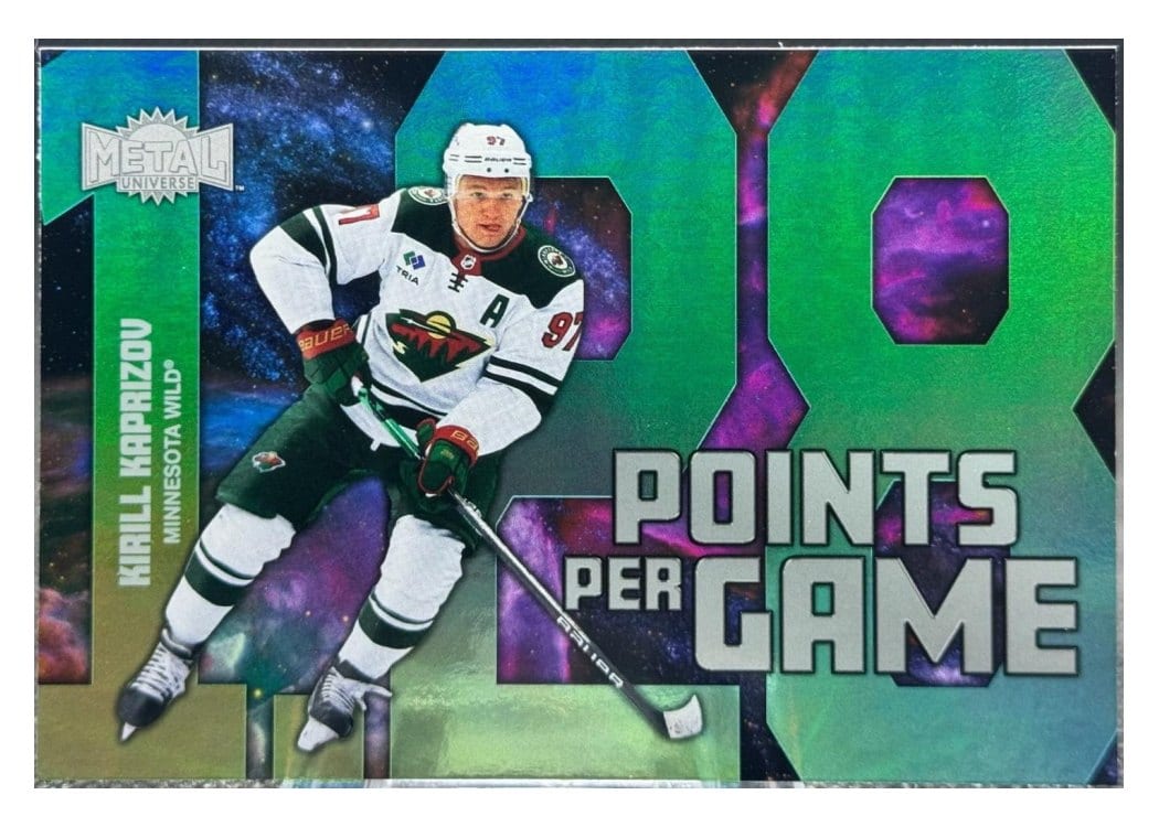 2024-25 Skybox Metal Universe Points Per Game Kirill Kaprizov #PPG-8 card