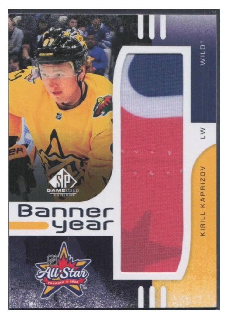 2024-25 SP Game Used 2024 All-Star Game Banner Year Relics Kirill Kaprizov #BYAS-KK card