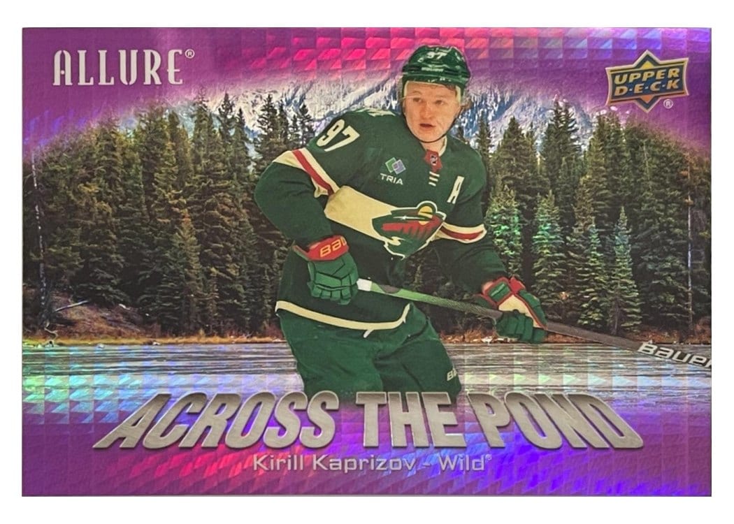 2024-25 Upper Deck Allure Across the Pond Kirill Kaprizov #ATP-4 card