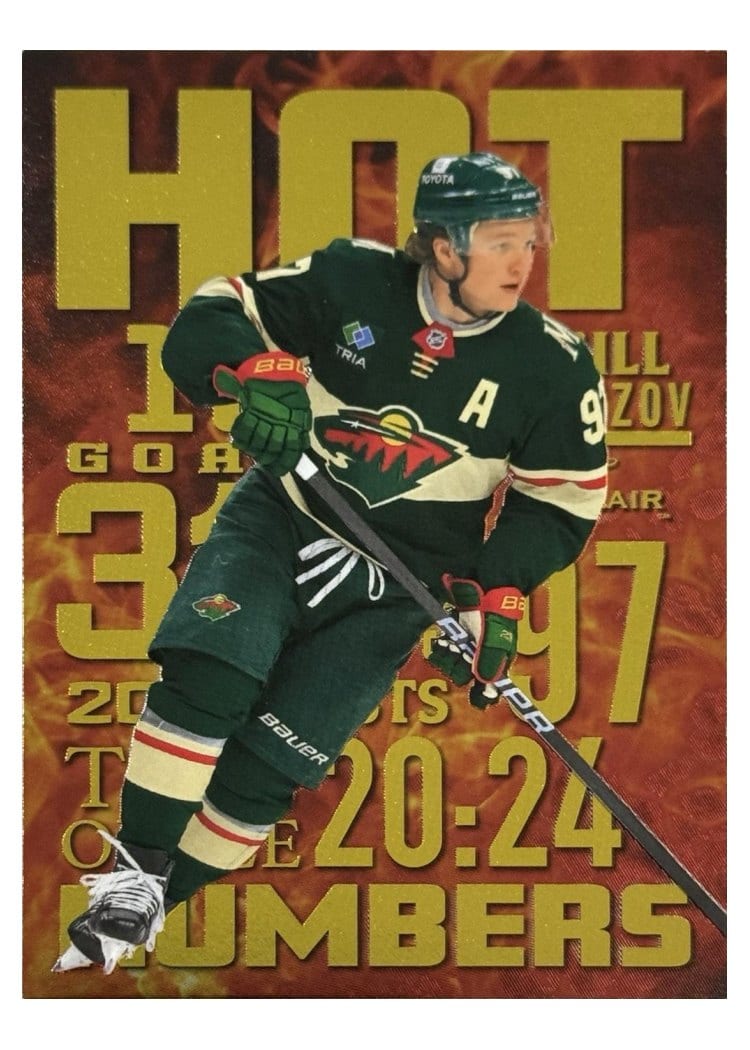 2025-26 Flair Hot Numbers Kirill Kaprizov #HN-4 card