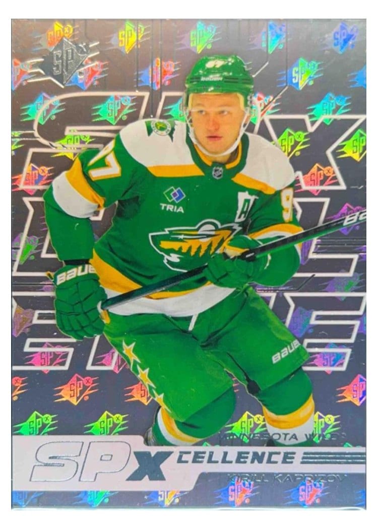 2025-26 SPx 2024 Update - SPxCellence Autos Parallel Kirill Kaprizov #XC-KK card