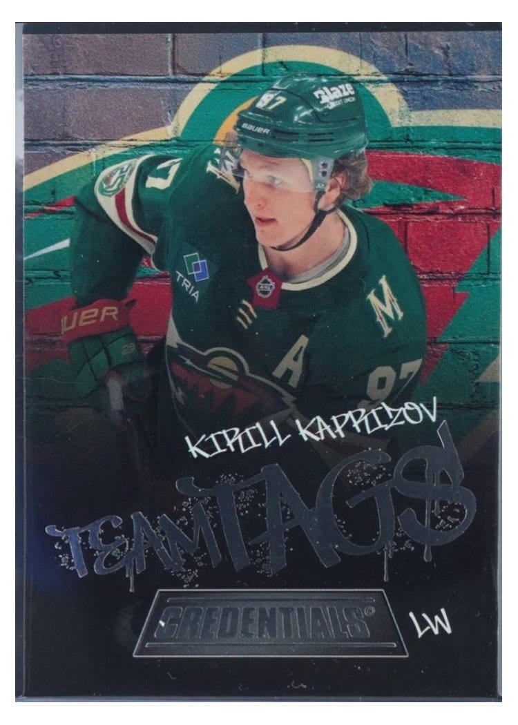 2025-26 Upper Deck Credentials Team Tags Kirill Kaprizov #TT-3 card