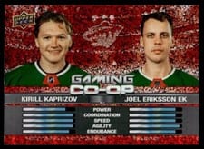 2024-25 Upper Deck Gaming Co-Op Kirill Kaprizov / Joel Eriksson Ek #CGO-10 card