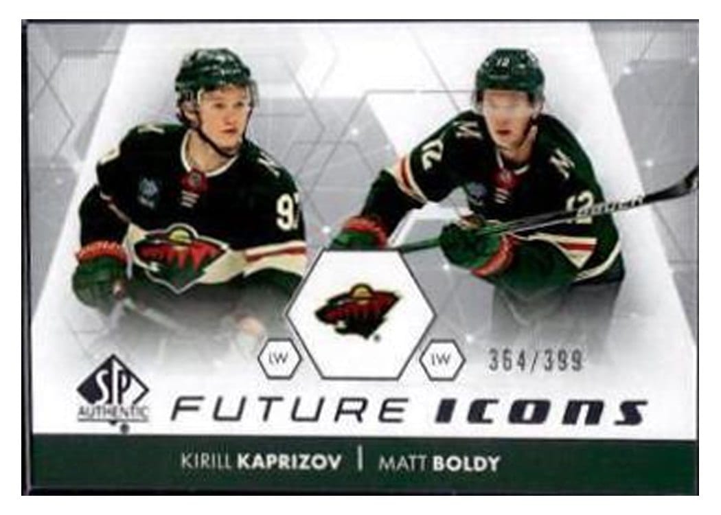 2022-23 SP Authentic Future Icons Kirill Kaprizov/Matt Boldy #FI-15 card