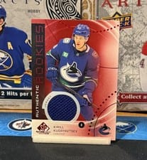 2025 SP Game Used Authentic Rookies Kirill Kudryavtsev #AR-KK card