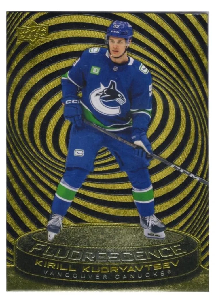 2025 Upper Deck Series 2 Fluorescence Kirill Kudryavtsev #F-3 card
