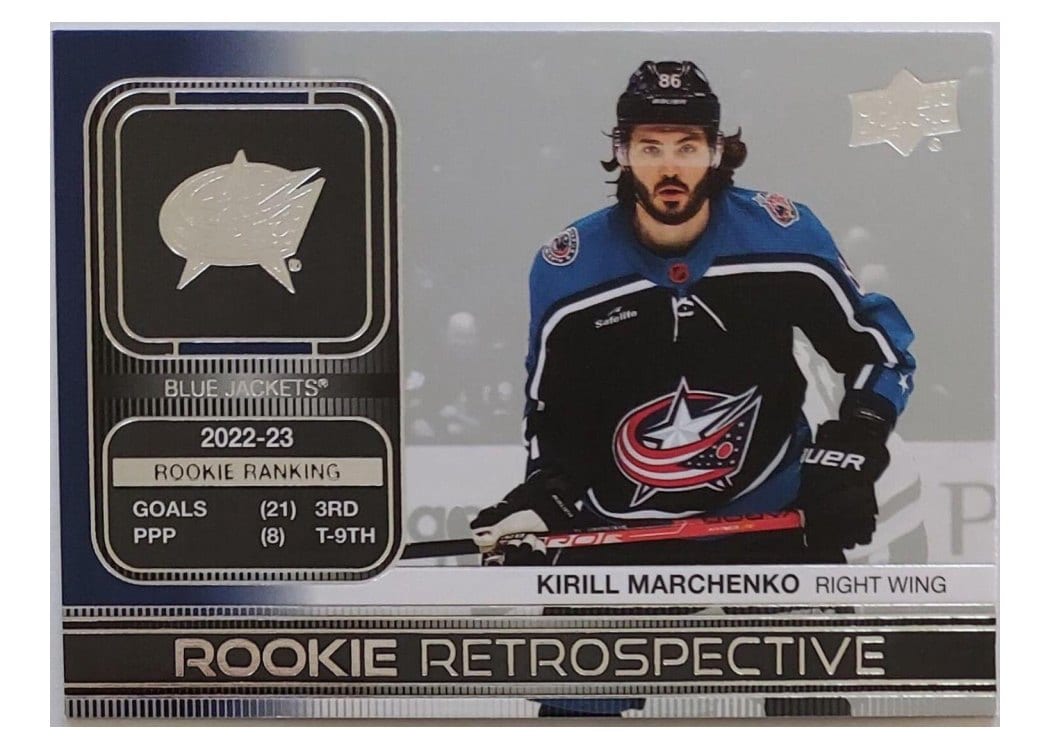 2023-24 Upper Deck Rookie Retrospective Kirill Marchenko #RR-2 card